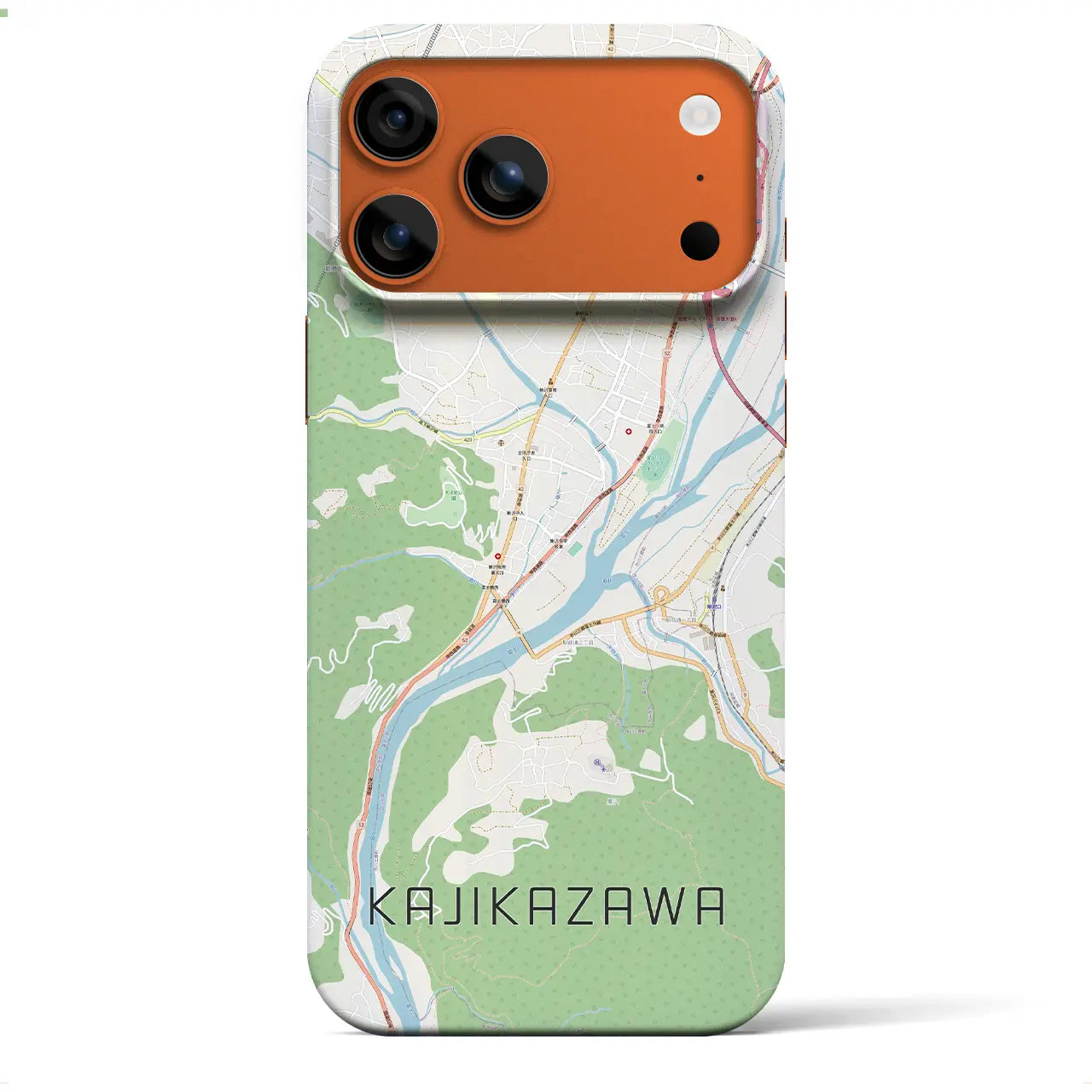 【鰍沢(山梨県)】地図柄iPhoneケース(バックカバータイプ)