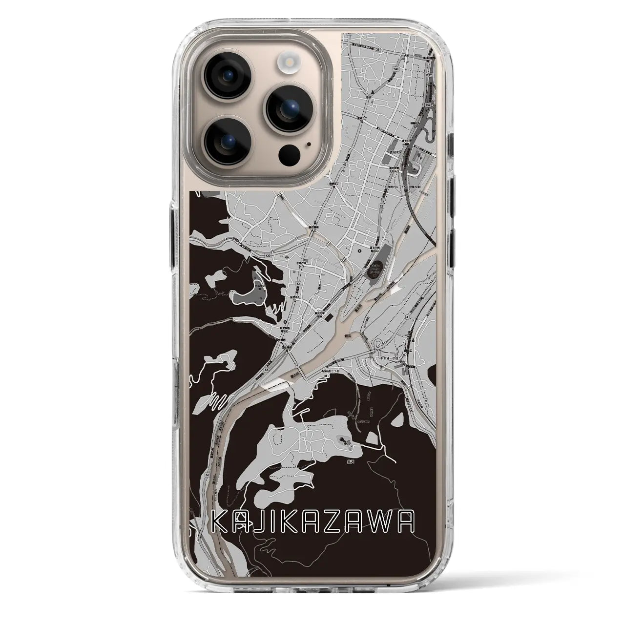 【鰍沢(山梨県)】地図柄iPhoneケース(MagSafeタイプ)