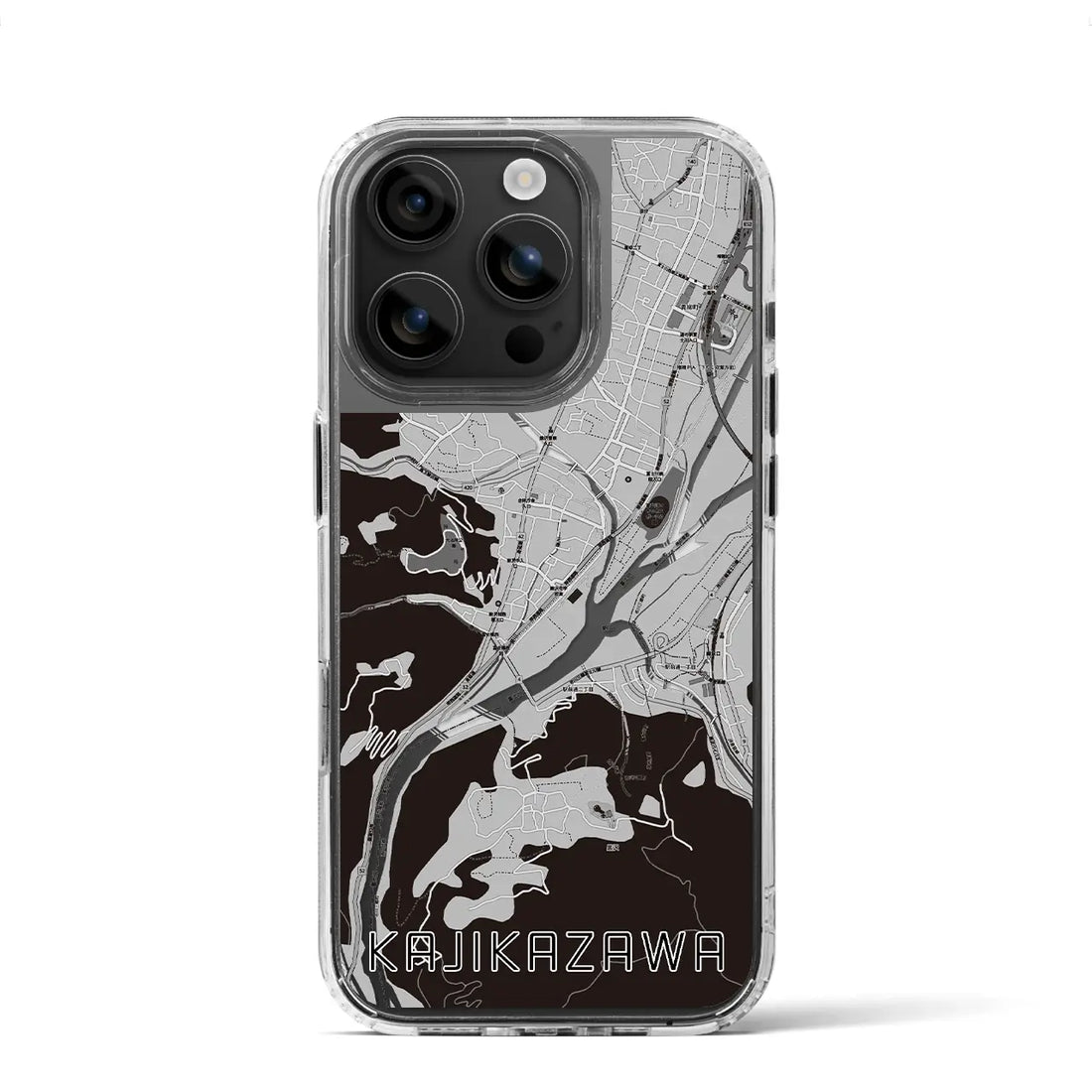 【鰍沢(山梨県)】地図柄iPhoneケース(MagSafeタイプ)