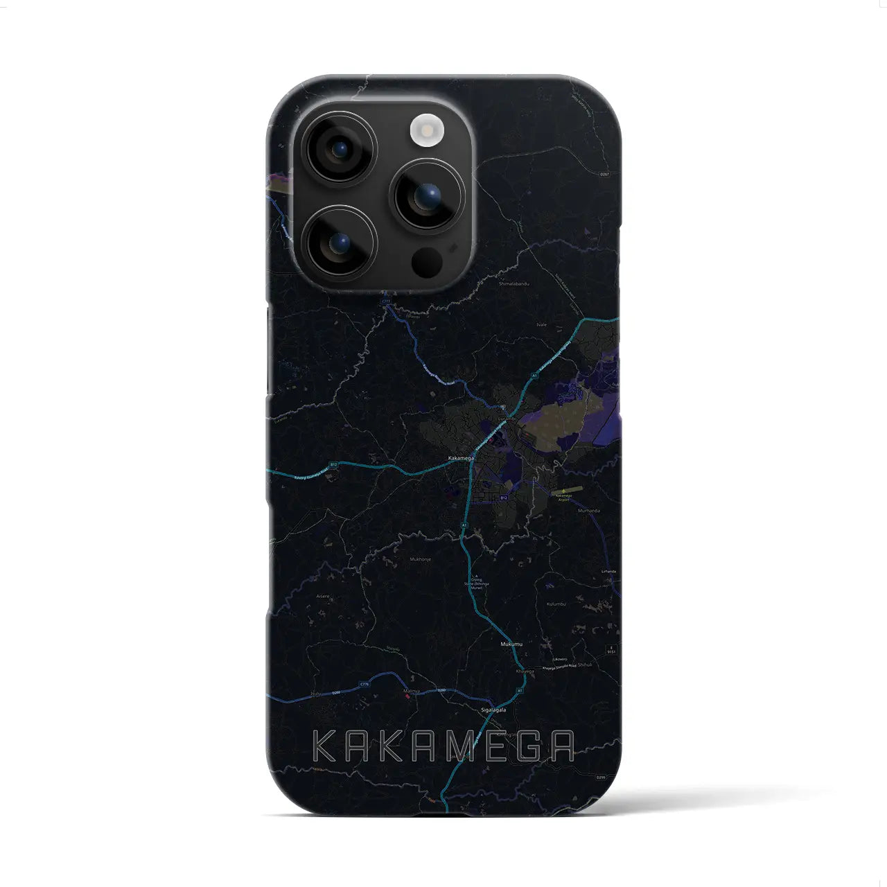 【カカメガ(ケニア)】地図柄iPhoneケース(バックカバータイプ)