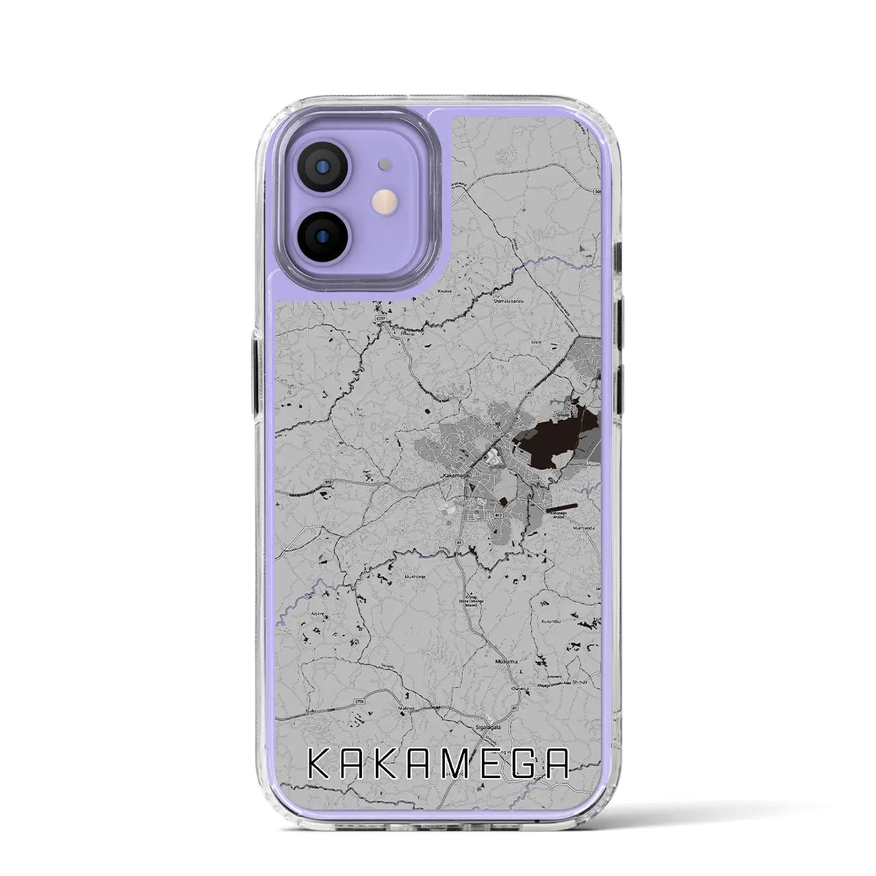 【カカメガ(ケニア)】地図柄iPhoneケース(MagSafeタイプ)