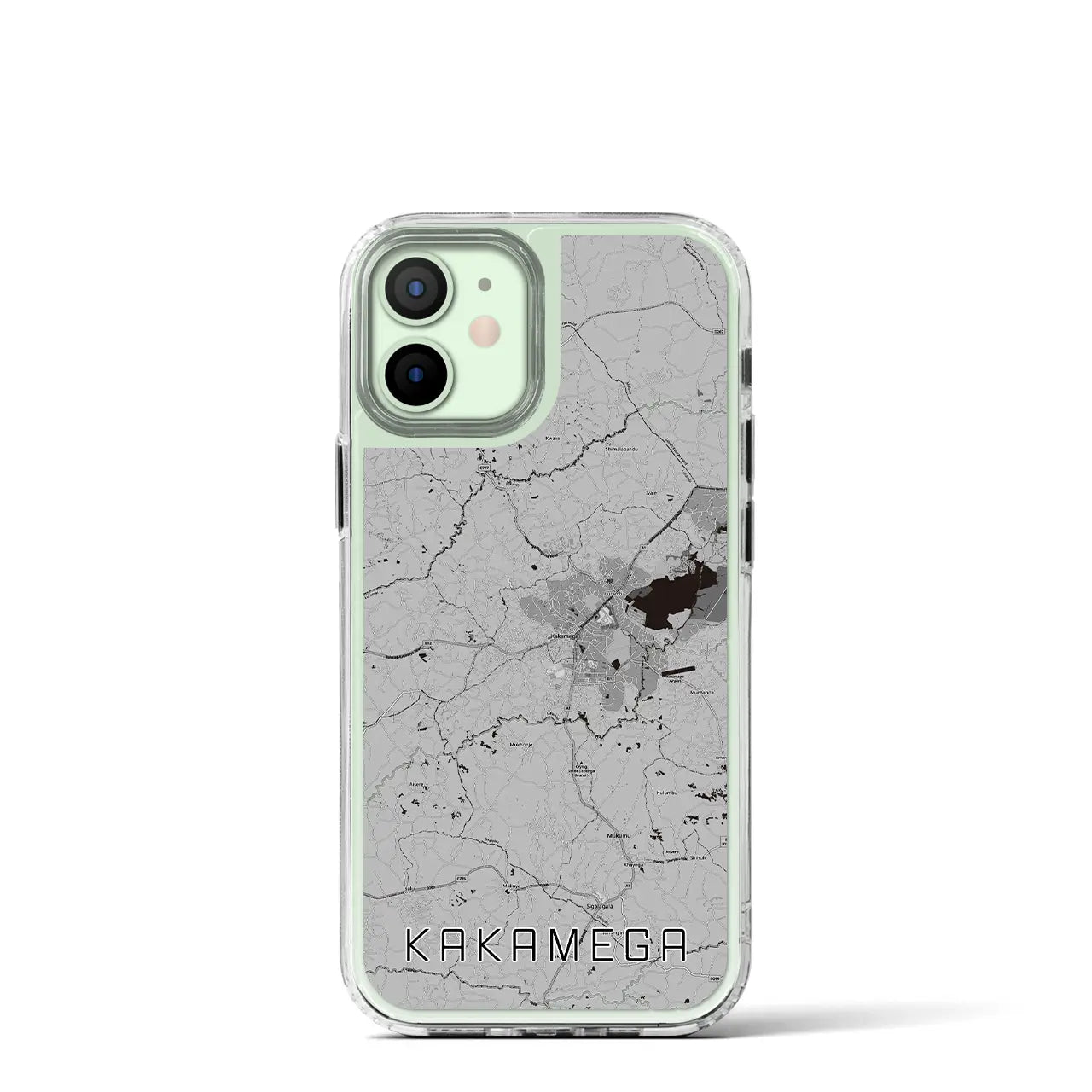 【カカメガ(ケニア)】地図柄iPhoneケース(MagSafeタイプ)