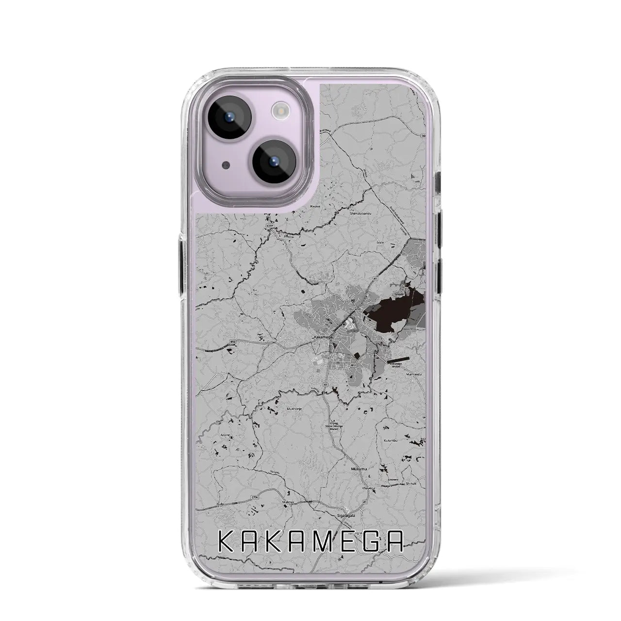 【カカメガ(ケニア)】地図柄iPhoneケース(MagSafeタイプ)