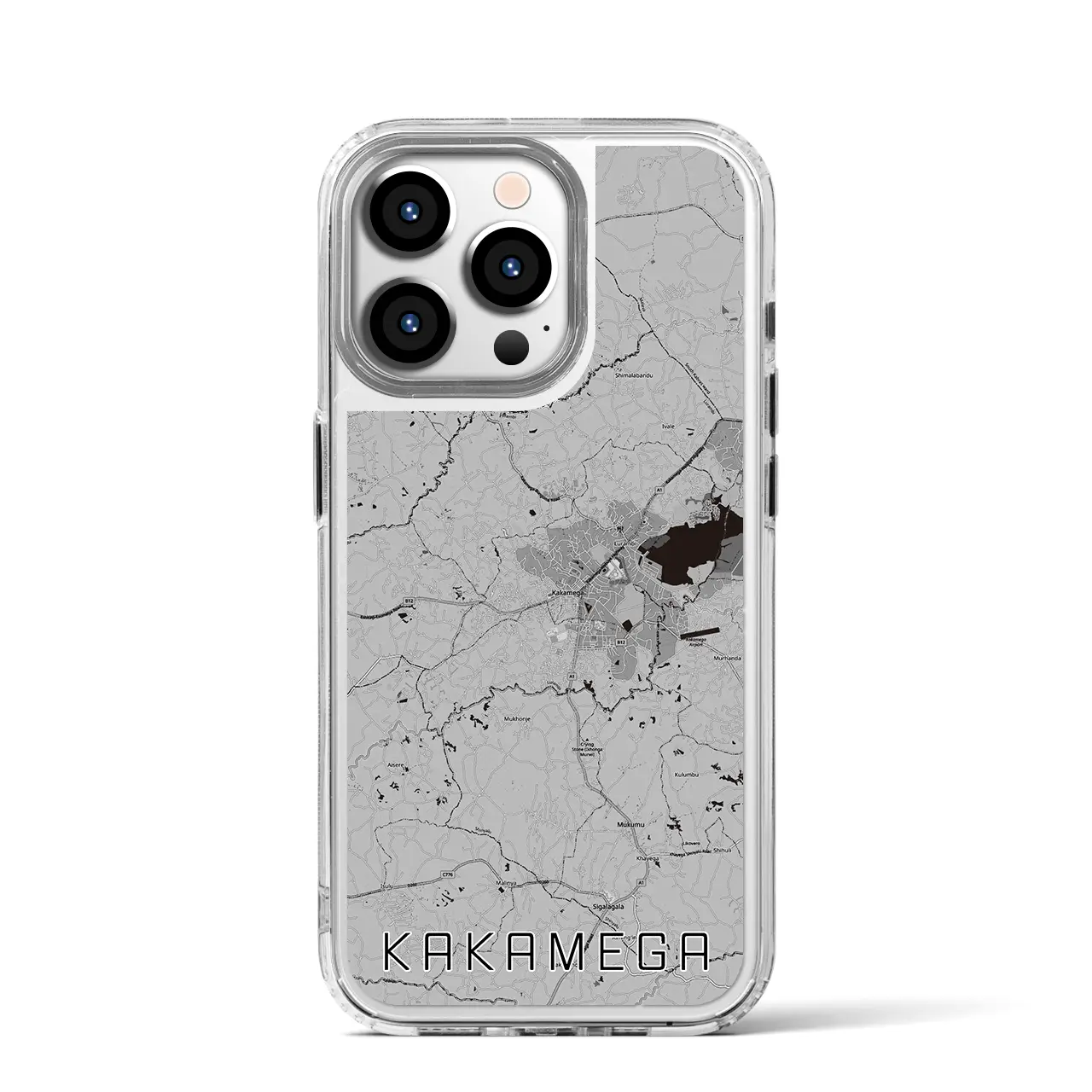 【カカメガ(ケニア)】地図柄iPhoneケース(MagSafeタイプ)