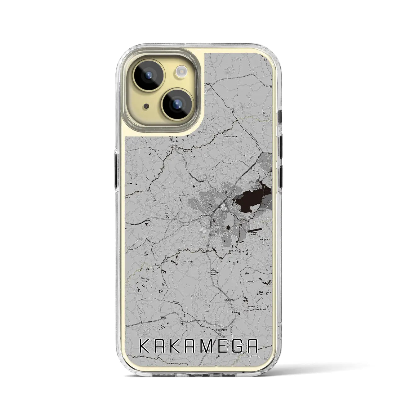 【カカメガ(ケニア)】地図柄iPhoneケース(MagSafeタイプ)