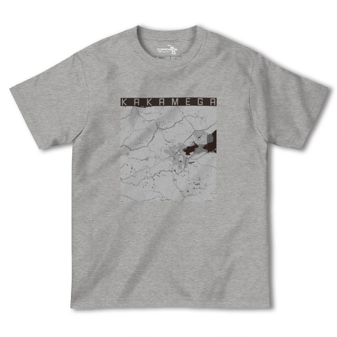 【カカメガ(ケニア)】地図柄ヘビーウェイトTシャツ