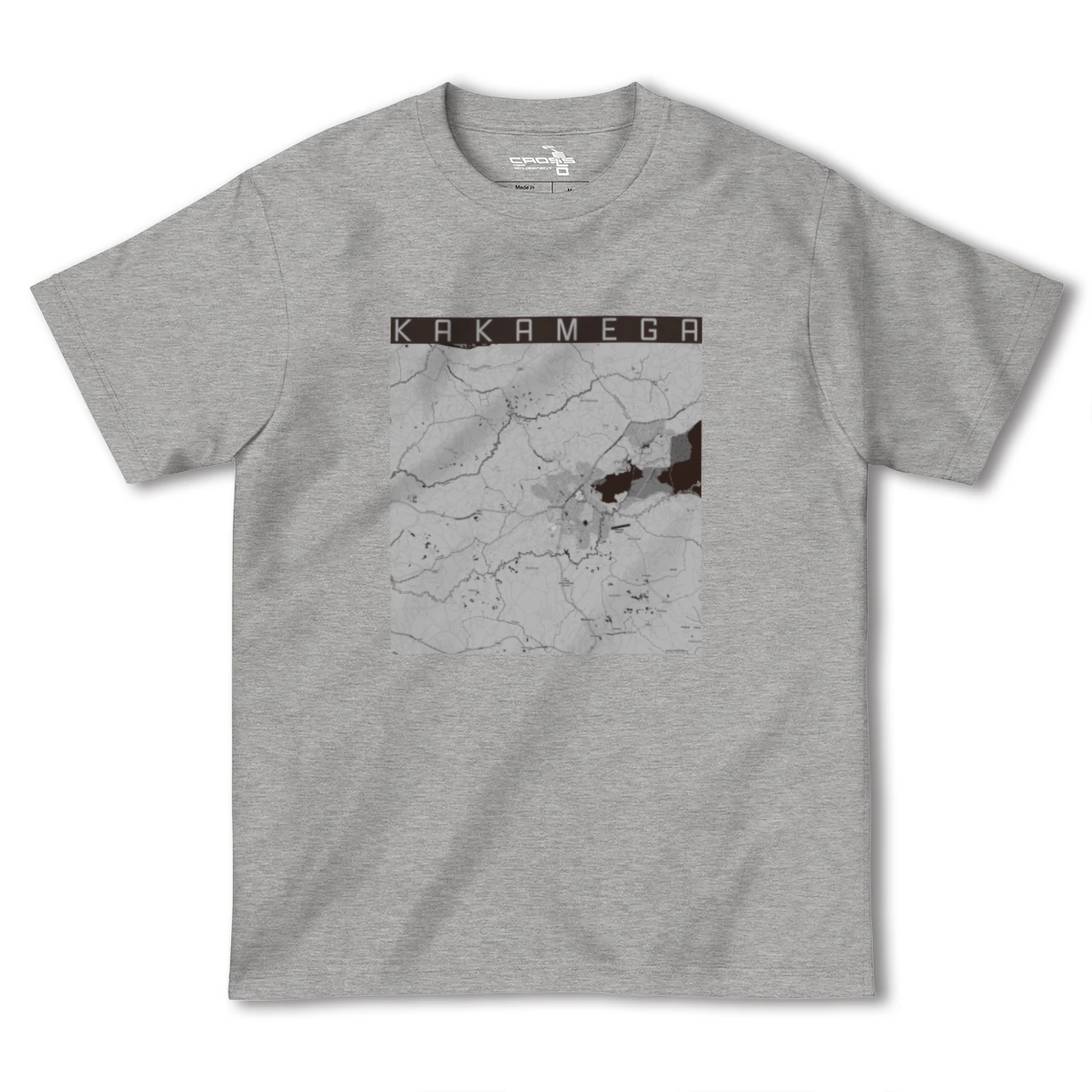 【カカメガ(ケニア)】地図柄ヘビーウェイトTシャツ