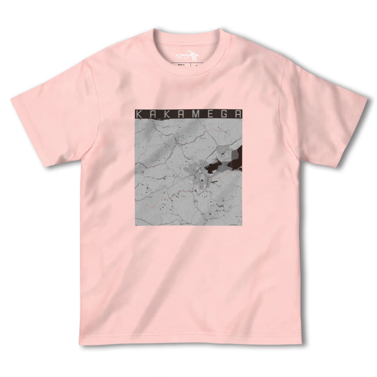 【カカメガ(ケニア)】地図柄ヘビーウェイトTシャツ