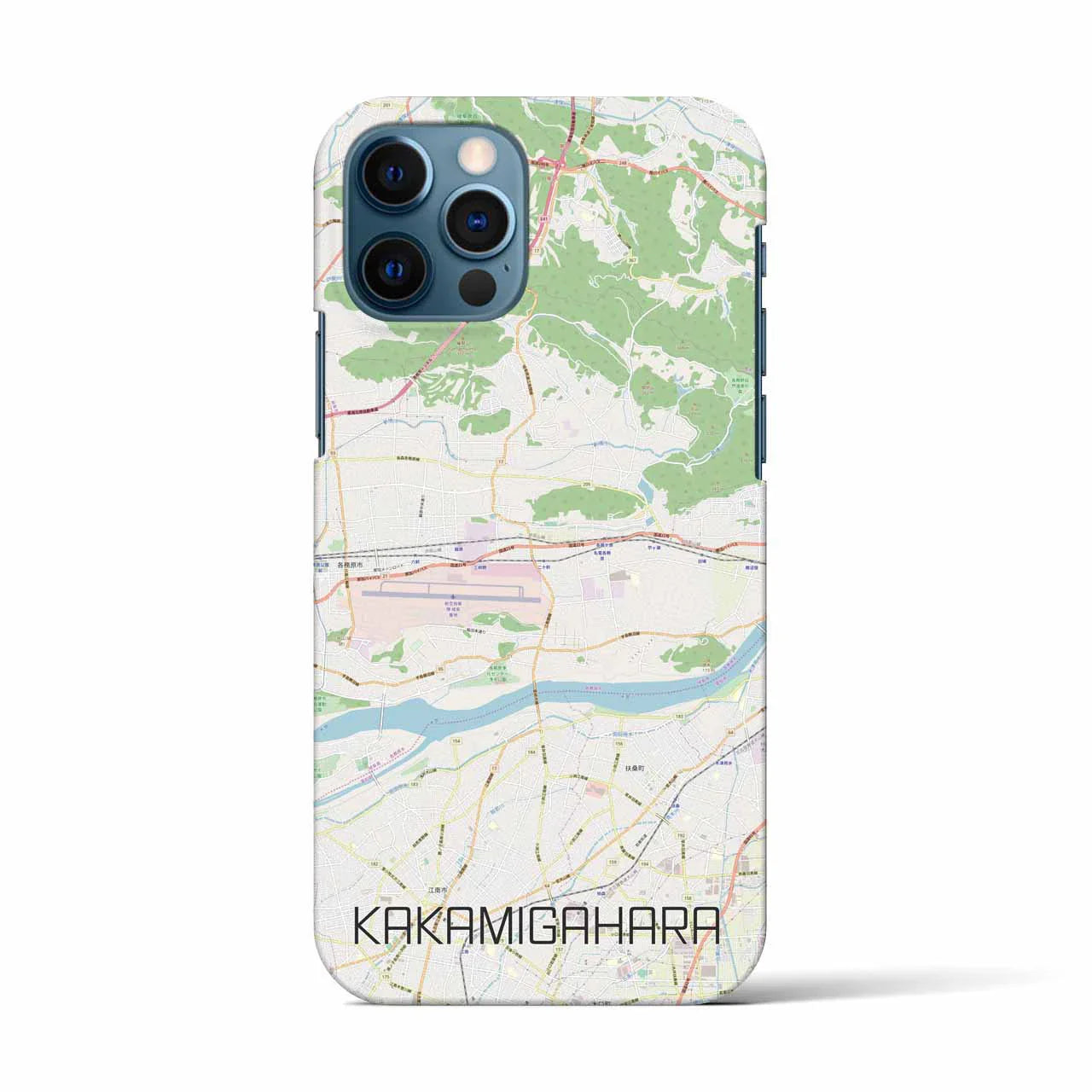 【各務原(岐阜県)】地図柄iPhoneケース(バックカバータイプ)