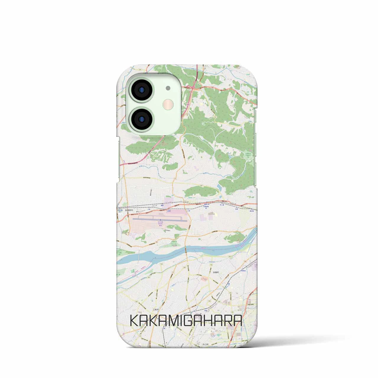 【各務原(岐阜県)】地図柄iPhoneケース(バックカバータイプ)