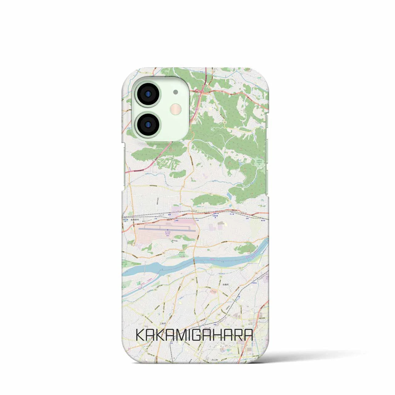 【各務原(岐阜県)】地図柄iPhoneケース(バックカバータイプ)