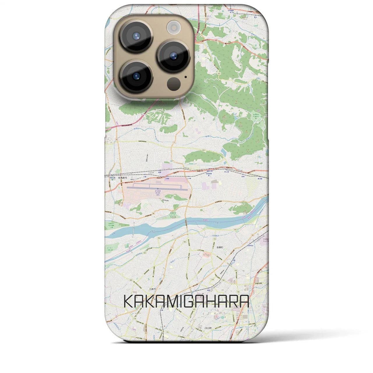 【各務原(岐阜県)】地図柄iPhoneケース(バックカバータイプ)
