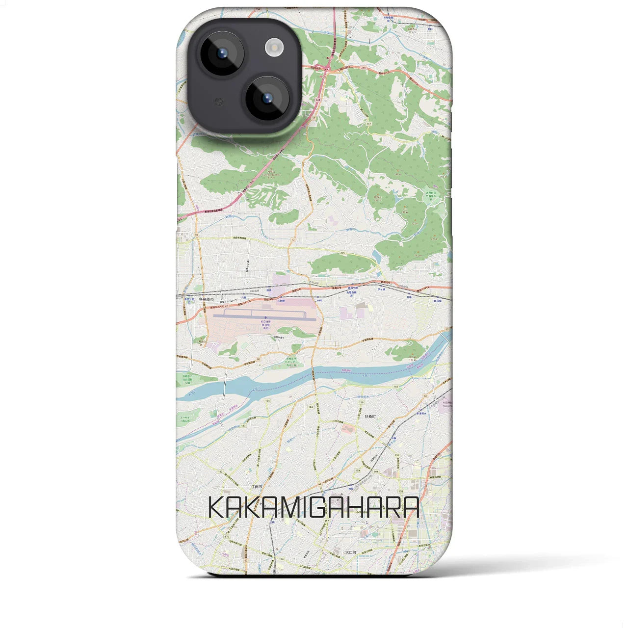【各務原(岐阜県)】地図柄iPhoneケース(バックカバータイプ)