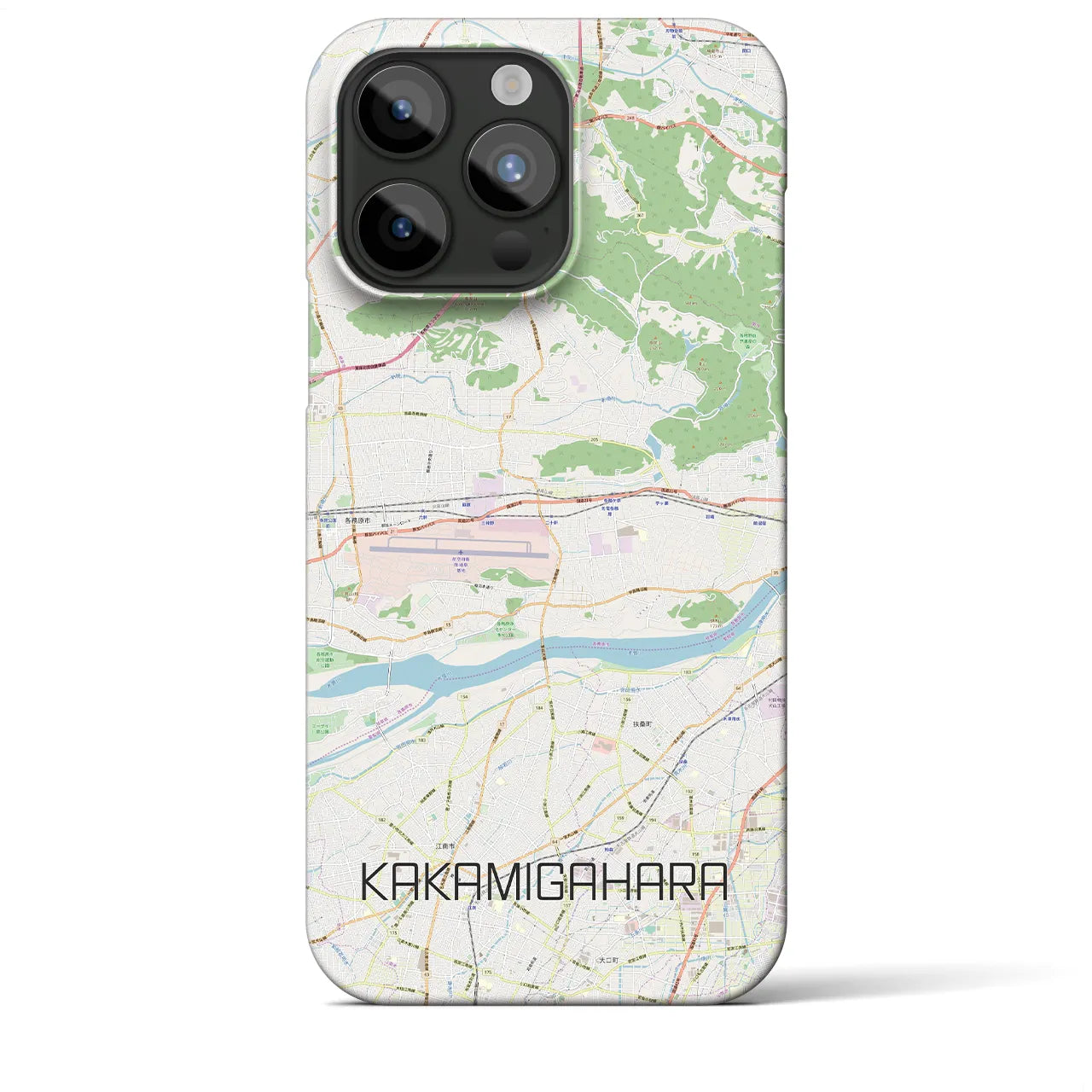 【各務原(岐阜県)】地図柄iPhoneケース(バックカバータイプ)