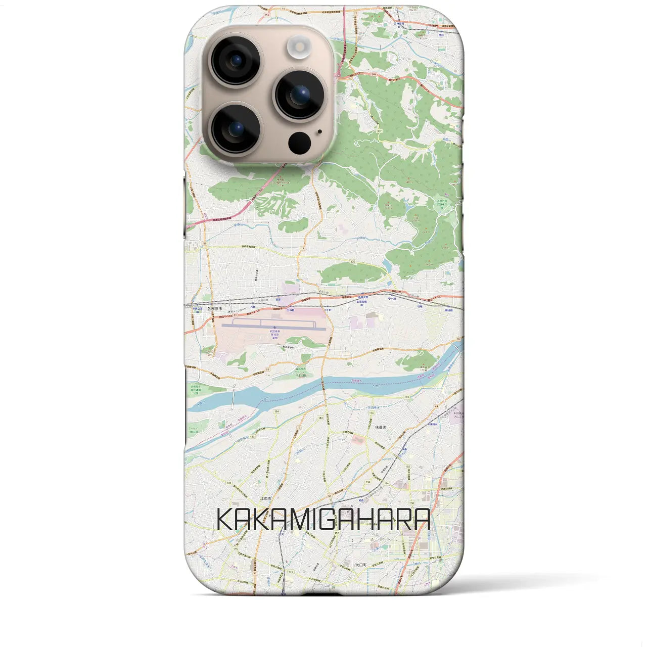 【各務原(岐阜県)】地図柄iPhoneケース(バックカバータイプ)
