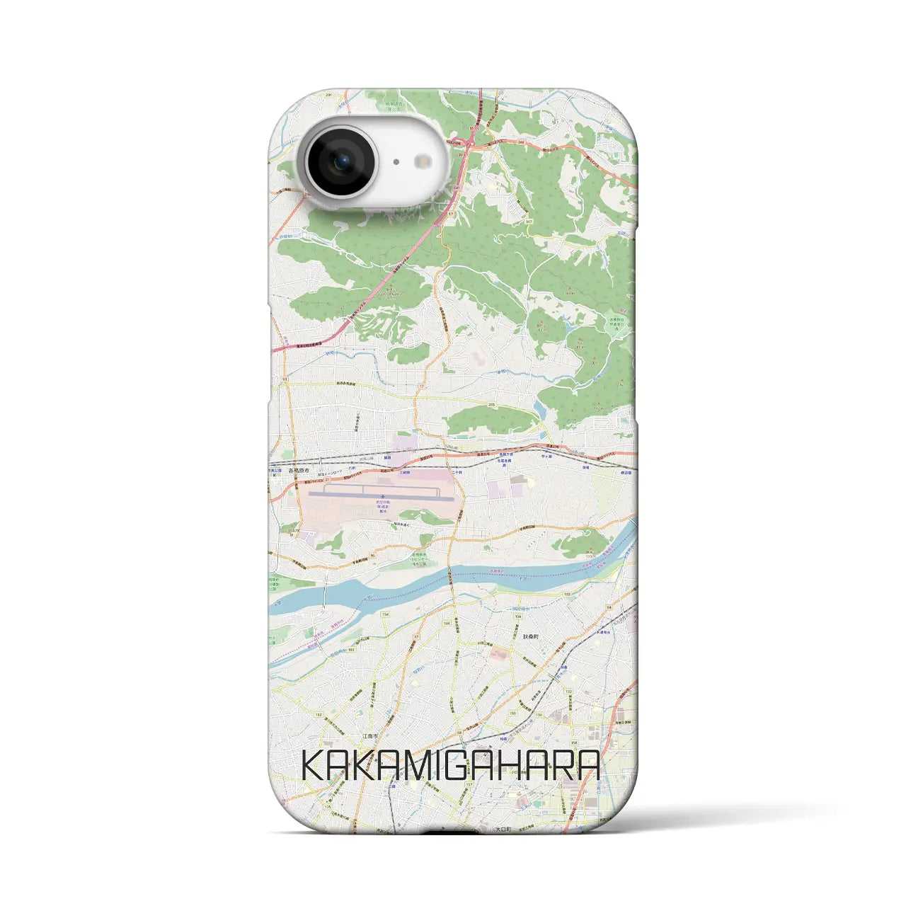 【各務原(岐阜県)】地図柄iPhoneケース(バックカバータイプ)