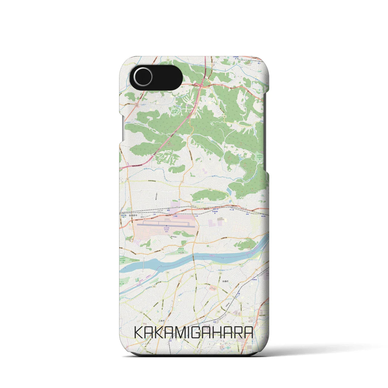 【各務原(岐阜県)】地図柄iPhoneケース(バックカバータイプ)