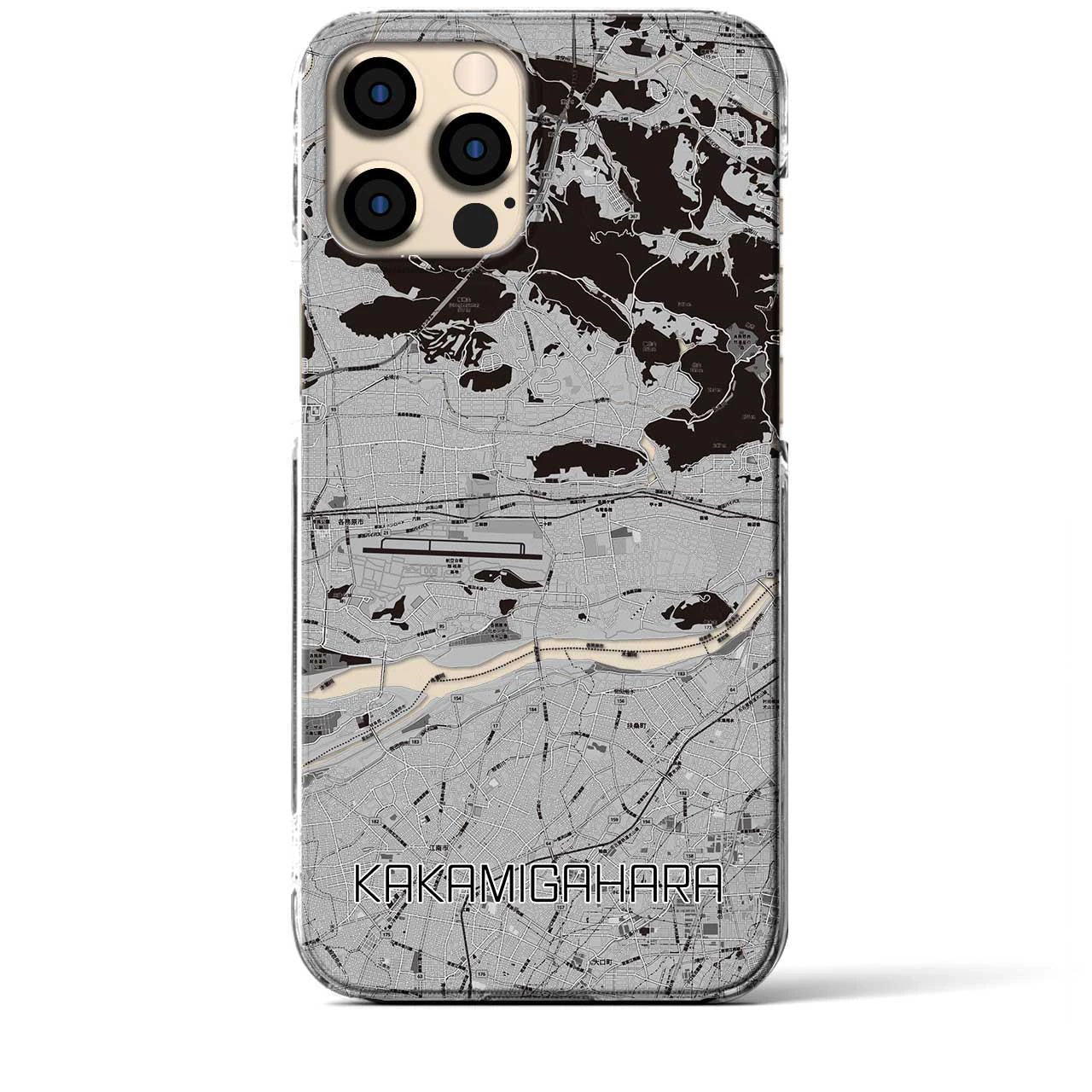 【各務原(岐阜県)】地図柄iPhoneケース(クリアタイプ)