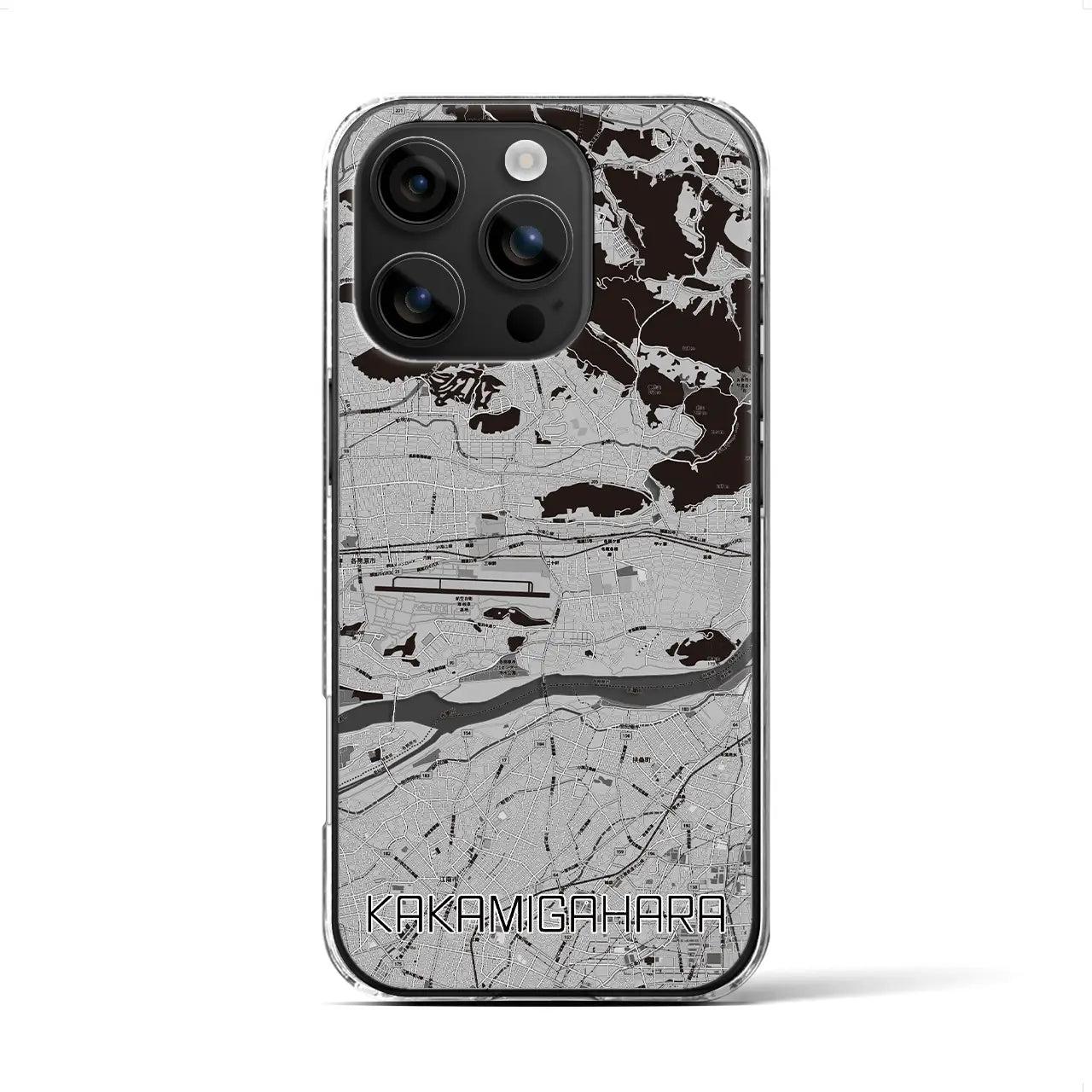 【各務原(岐阜県)】地図柄iPhoneケース(クリアタイプ)