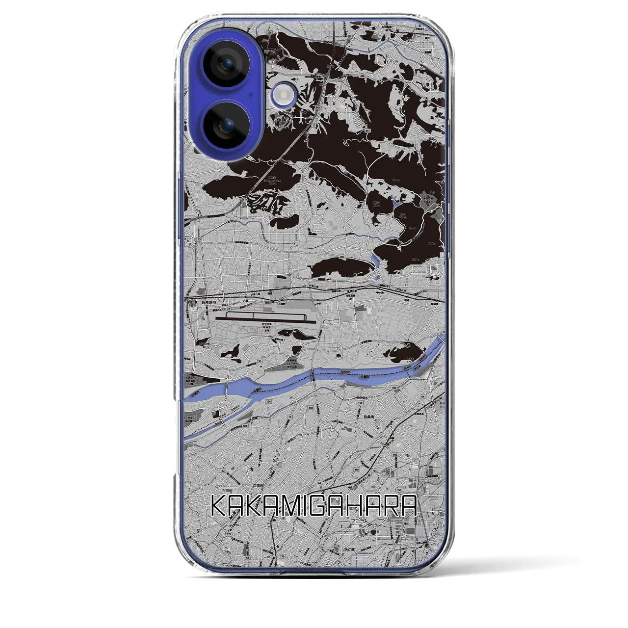 【各務原(岐阜県)】地図柄iPhoneケース(クリアタイプ)