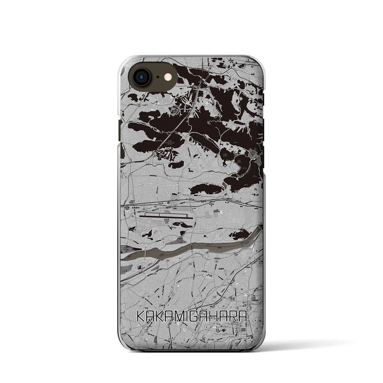 【各務原(岐阜県)】地図柄iPhoneケース(クリアタイプ)