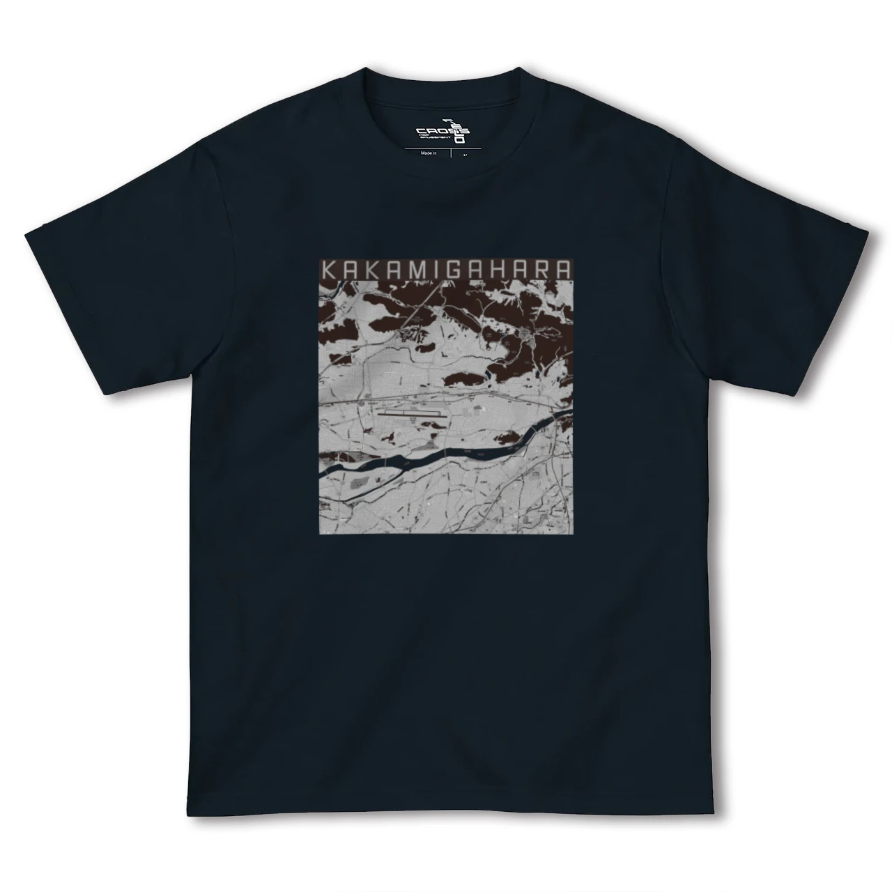 【各務原(岐阜県)】地図柄ヘビーウェイトTシャツ