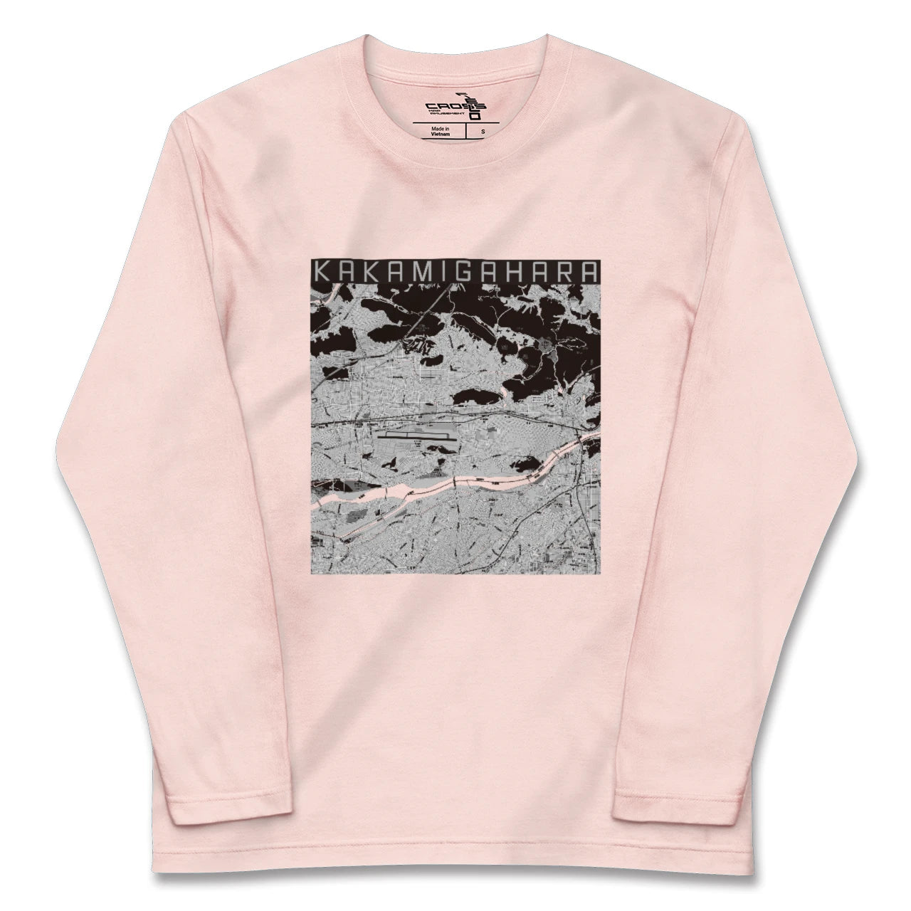【各務原(岐阜県)】地図柄ロングスリーブTシャツ
