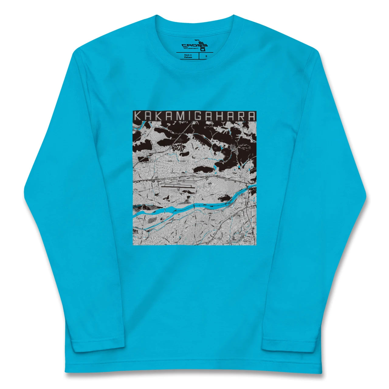 【各務原(岐阜県)】地図柄ロングスリーブTシャツ