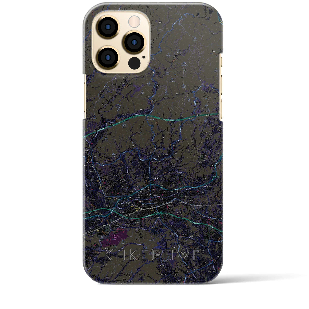 【掛川2(静岡県)】地図柄iPhoneケース(バックカバータイプ)