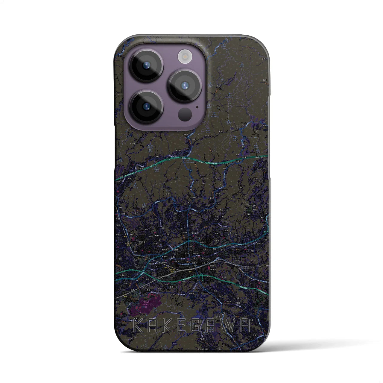 【掛川2(静岡県)】地図柄iPhoneケース(バックカバータイプ)