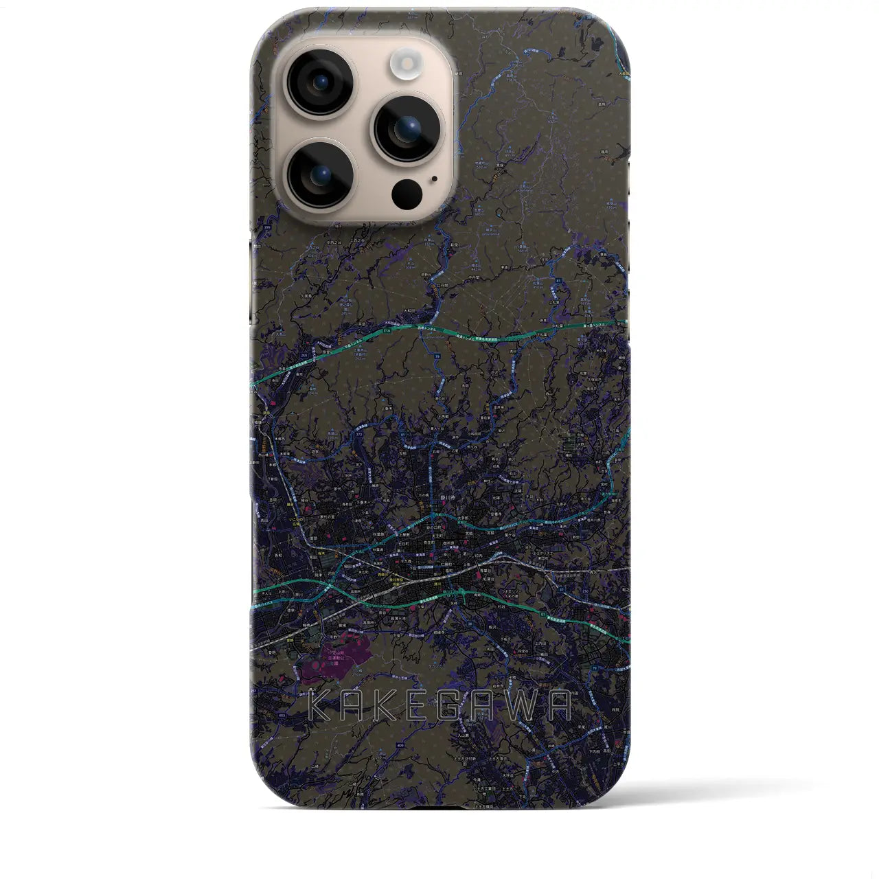 【掛川2(静岡県)】地図柄iPhoneケース(バックカバータイプ)