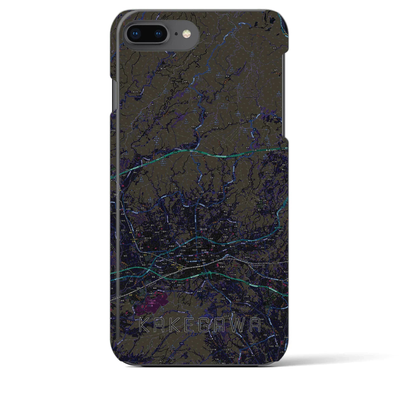 【掛川2(静岡県)】地図柄iPhoneケース(バックカバータイプ)