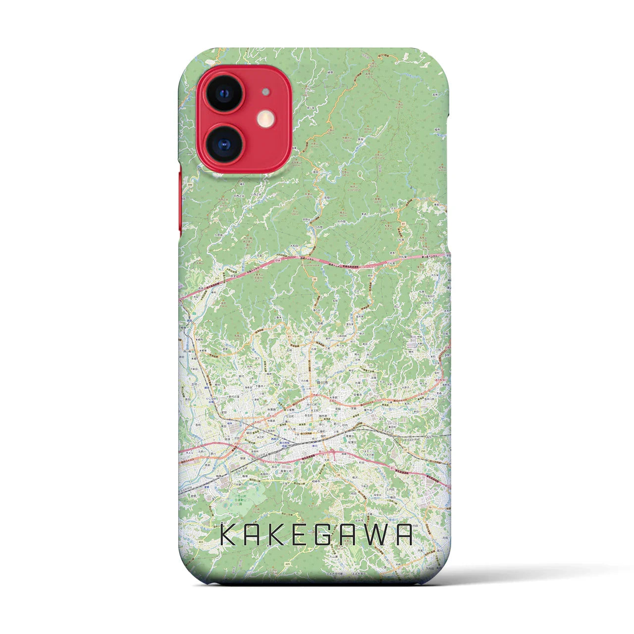 【掛川2(静岡県)】地図柄iPhoneケース(バックカバータイプ)