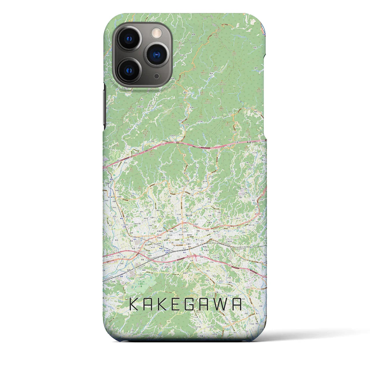 【掛川2(静岡県)】地図柄iPhoneケース(バックカバータイプ)