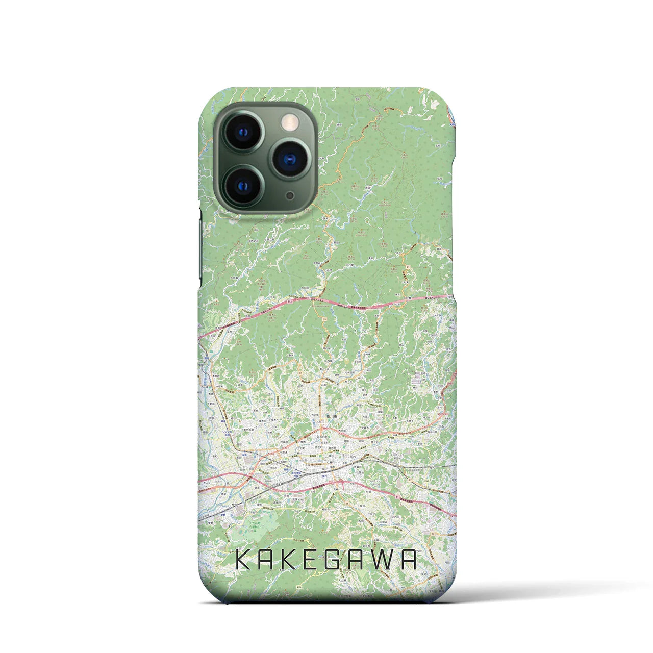 【掛川2(静岡県)】地図柄iPhoneケース(バックカバータイプ)