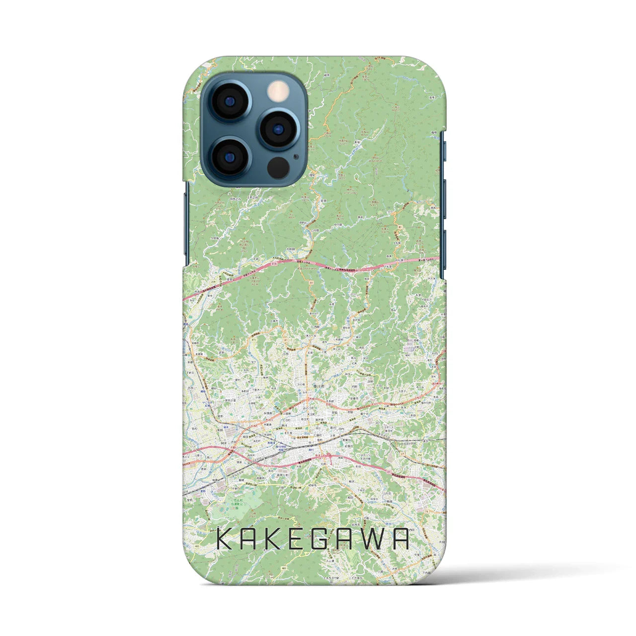 【掛川2(静岡県)】地図柄iPhoneケース(バックカバータイプ)