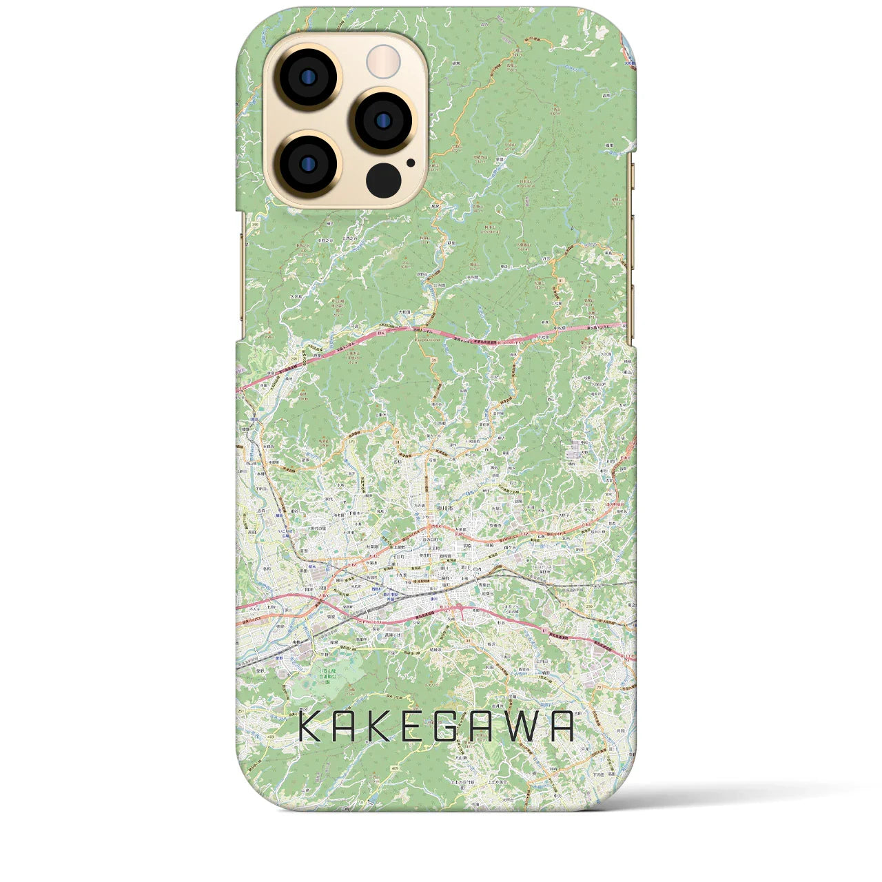 【掛川2(静岡県)】地図柄iPhoneケース(バックカバータイプ)