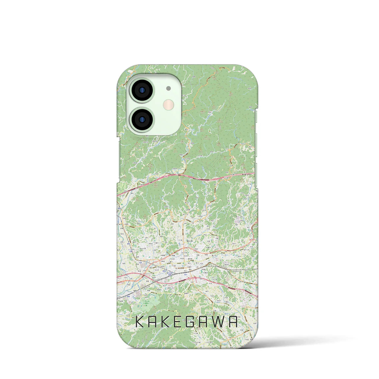 【掛川2(静岡県)】地図柄iPhoneケース(バックカバータイプ)