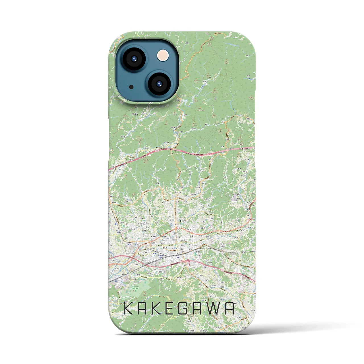 【掛川2(静岡県)】地図柄iPhoneケース(バックカバータイプ)