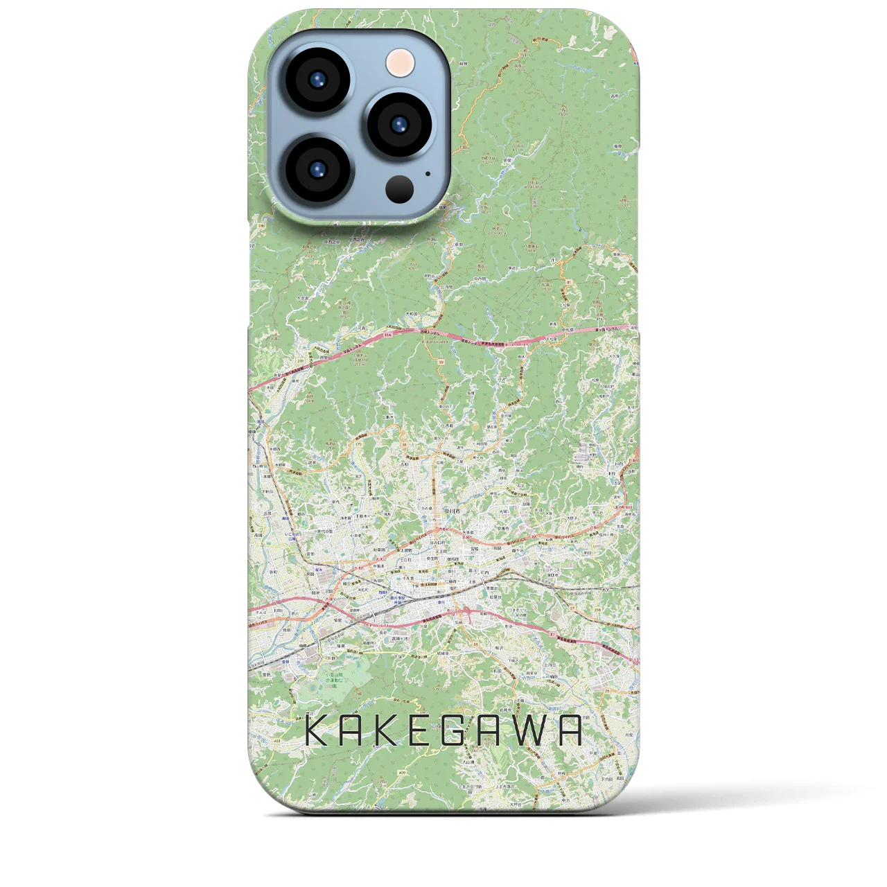 【掛川2(静岡県)】地図柄iPhoneケース(バックカバータイプ)