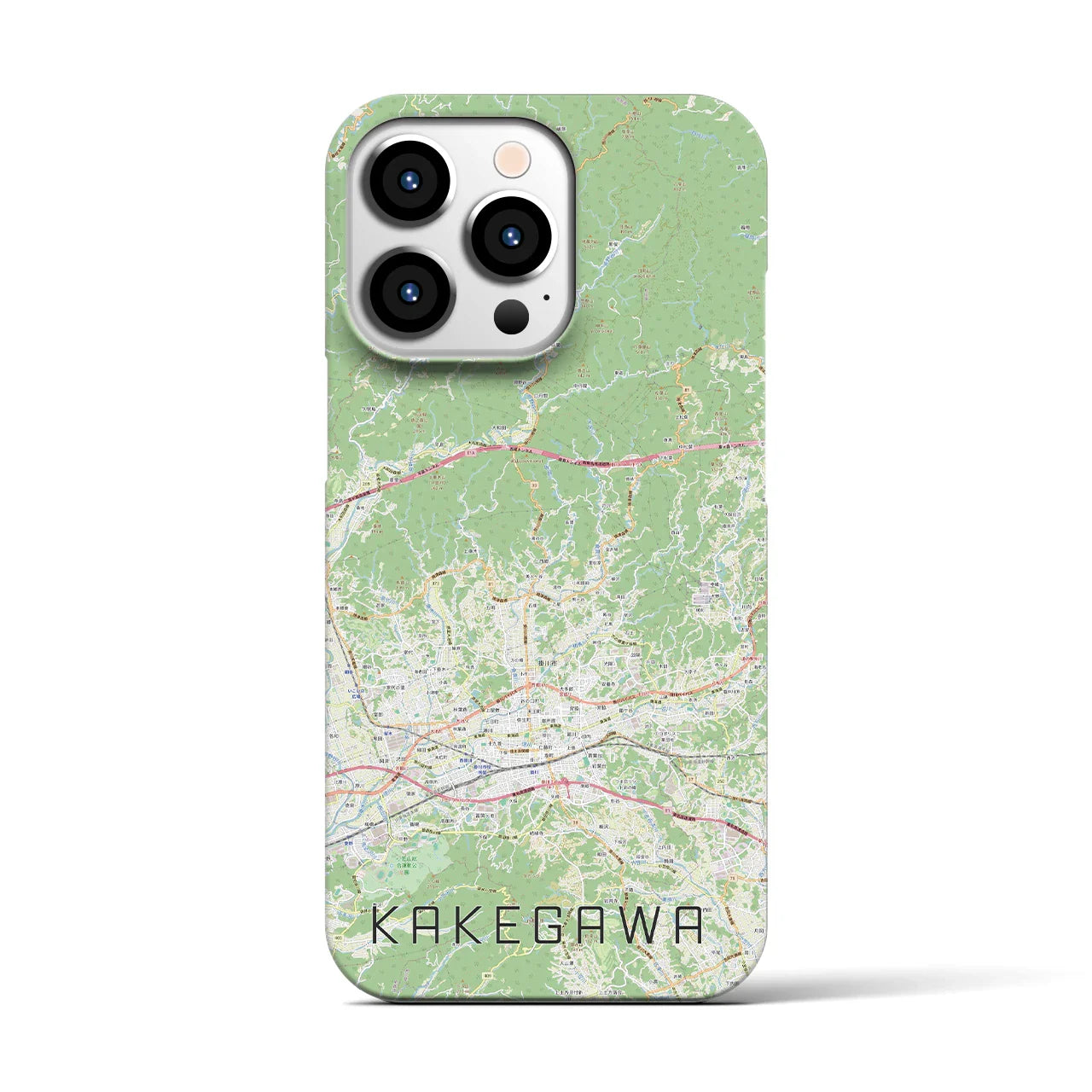 【掛川2(静岡県)】地図柄iPhoneケース(バックカバータイプ)