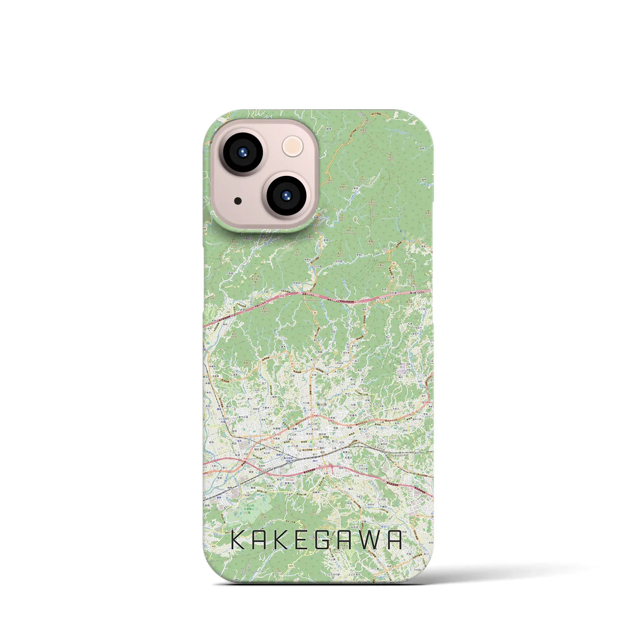 【掛川2(静岡県)】地図柄iPhoneケース(バックカバータイプ)