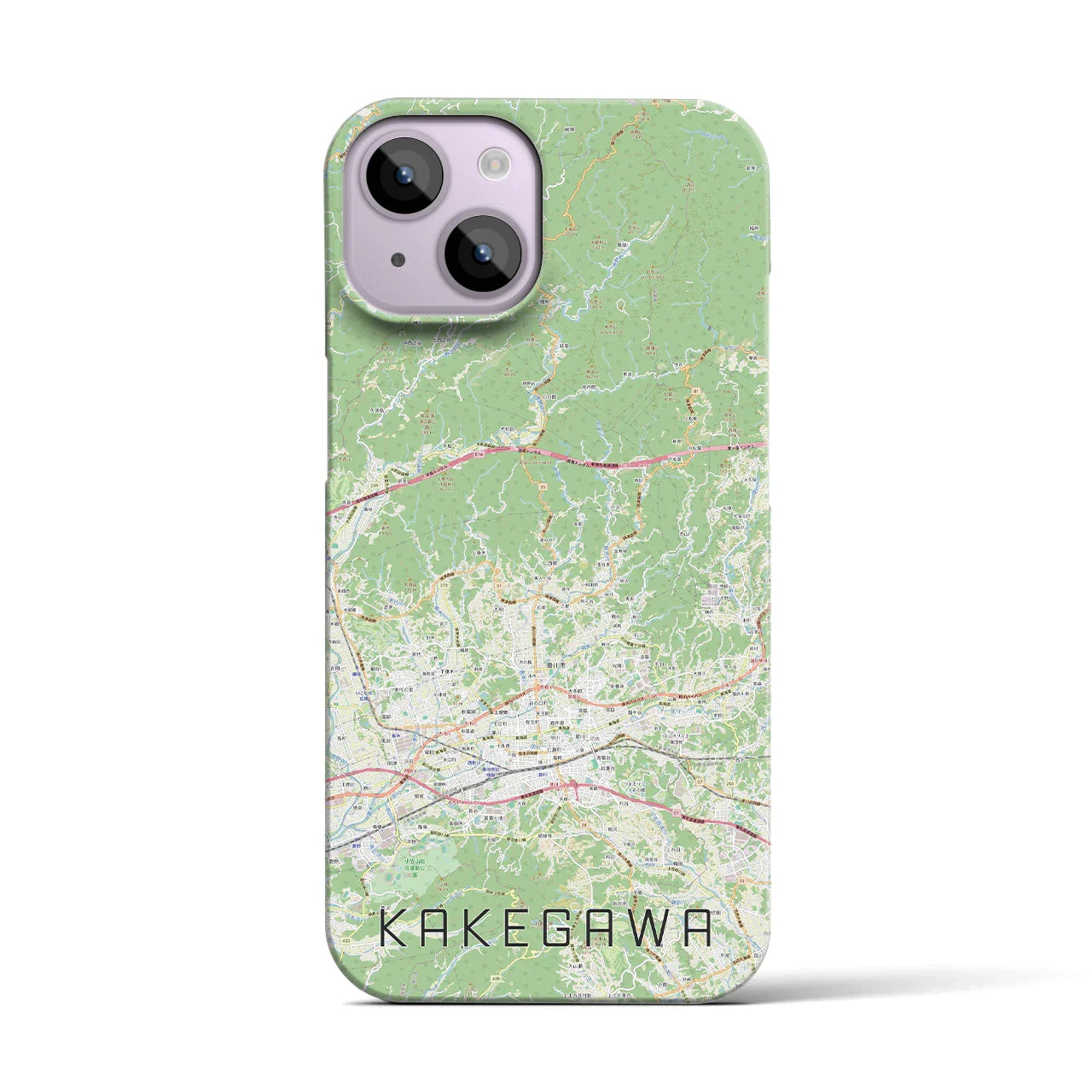 【掛川2(静岡県)】地図柄iPhoneケース(バックカバータイプ)