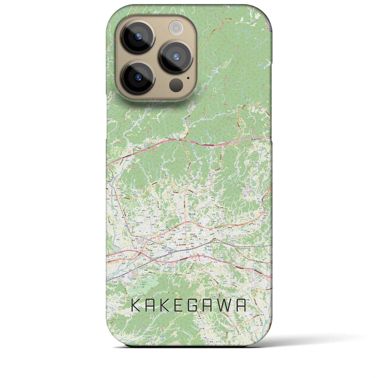 【掛川2(静岡県)】地図柄iPhoneケース(バックカバータイプ)