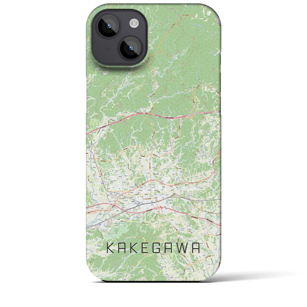 【掛川2(静岡県)】地図柄iPhoneケース(バックカバータイプ)