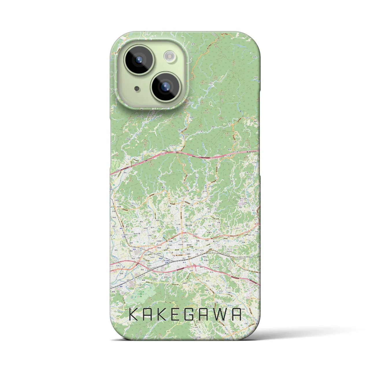 【掛川2(静岡県)】地図柄iPhoneケース(バックカバータイプ)