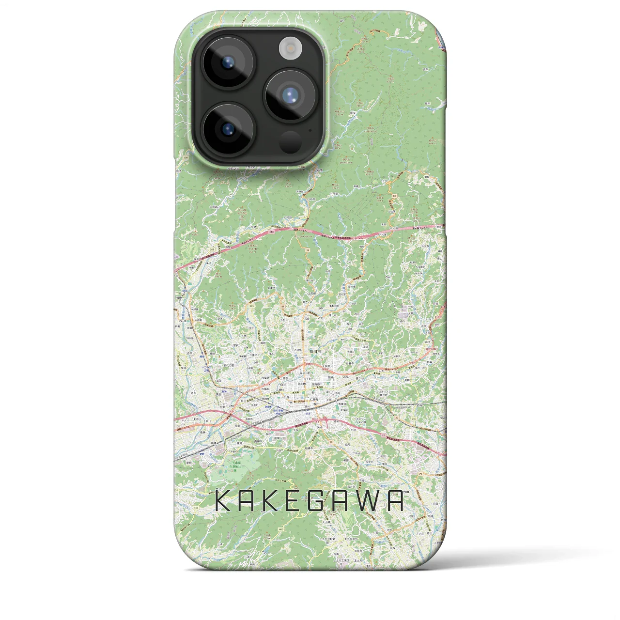 【掛川2(静岡県)】地図柄iPhoneケース(バックカバータイプ)