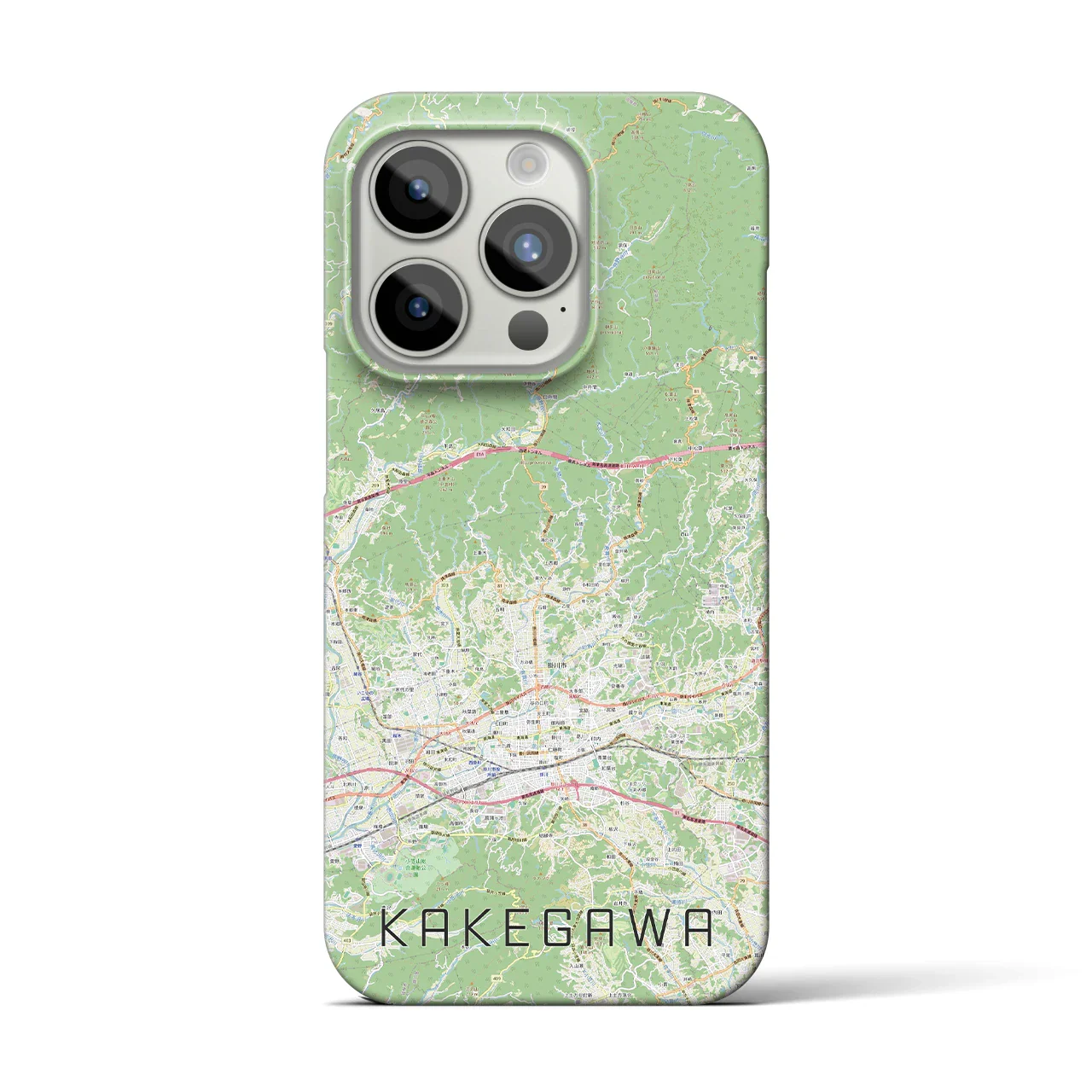【掛川2(静岡県)】地図柄iPhoneケース(バックカバータイプ)