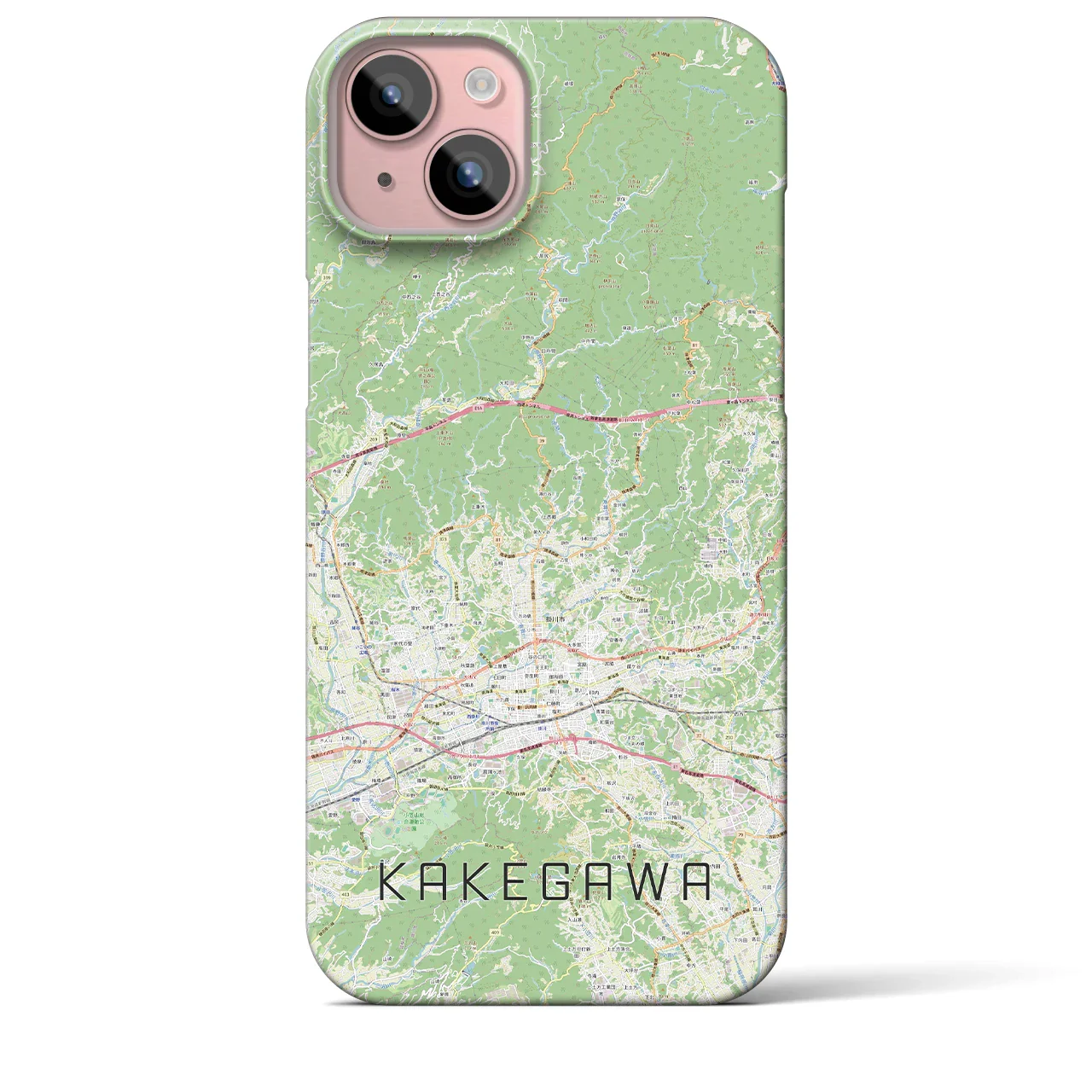 【掛川2(静岡県)】地図柄iPhoneケース(バックカバータイプ)