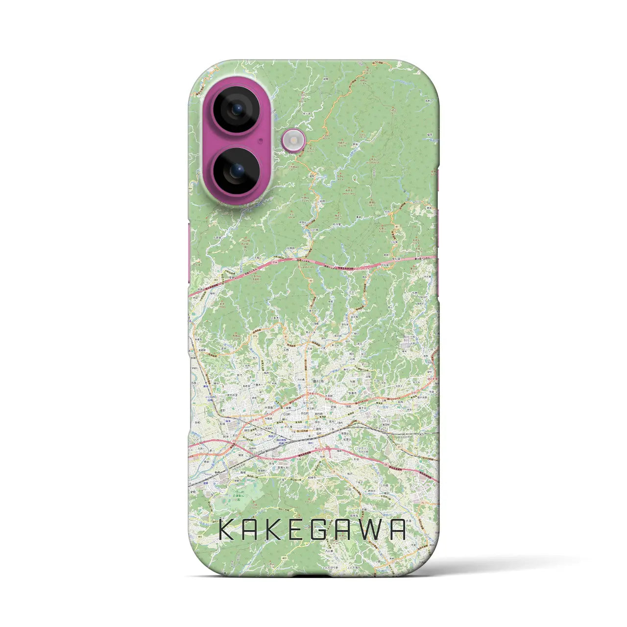 【掛川2(静岡県)】地図柄iPhoneケース(バックカバータイプ)